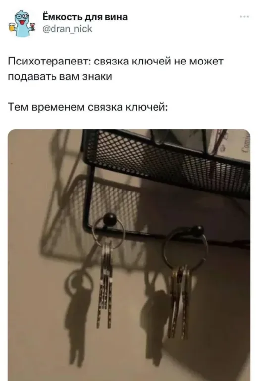 Связка ключей как бы намекает... - Юмор